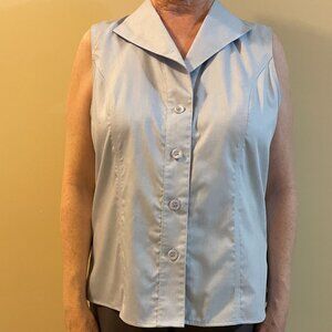 Light Slight Blue Tank Blouse